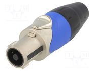 Plug; loudspeaker; female; PIN: 4; for cable; 30A; 133V; zinc alloy AMPHENOL