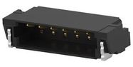 CONN, R/A HDR, 6POS, 1ROW, 0.8MM, SMT