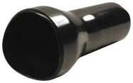 STRAIN RELIEF BOOT, CONN, PVC, BLACK