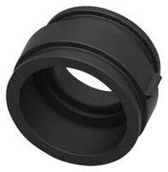 BACKSHELL, CONN, STRAIGHT, BLACK