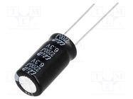 Capacitor: electrolytic; THT; 2200uF; 6.3VDC; Ø10x20mm; Pitch: 5mm Elite