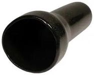 STRAIN RELIEF BOOT, CONN, PVC, BLACK