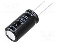 Capacitor: electrolytic; THT; 4700uF; 16VDC; Ø16x31.5mm; ±20% Elite