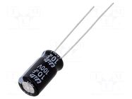 Capacitor: electrolytic; THT; 10uF; 100VDC; Ø6.3x11mm; Pitch: 2.5mm Elite