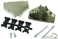 BACKSHELL, D, DIECAST, 37WAY