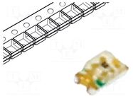 LED; yellow; SMD; 0603; 20÷40mcd; 1.6÷2.4VDC; 1.6x0.8x0.6mm; 140° LUCKYLIGHT
