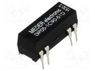 Relay: reed switch; SPDT; Ucoil: 5VDC; 0.5A; max.100VDC; max.100VAC MEDER