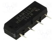 Relay: reed switch; SPST-NO; Ucoil: 24VDC; 500mA; max.200VDC; 10W LITTELFUSE