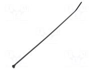 Cable tie; L: 92mm; W: 2.4mm; black; polyamide; 80N; Ømax: 16mm ABB