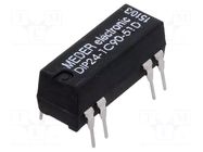 Relay: reed switch; SPDT; Ucoil: 24VDC; 0.5A; max.100VDC; Rcoil: 2kΩ MEDER