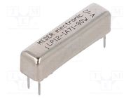 Relay: reed switch; SPST-NO; Ucoil: 12VDC; 1.25A; max.200VDC; 10W MEDER