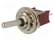 Switch: toggle; Pos: 2; SPDT; ON-ON; 1A/250VAC; -55÷65°C; 20mΩ NINIGI