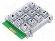 Keypad: metal; No.of butt: 12; none; metal; 200mΩ; 1.5N; 20mA; W: 62mm ACCORD