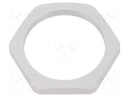 Nut; M50; polyamide; Thk: 8mm; Spanner: 60mm; grey; Thread: metric HUMMEL