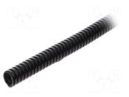 Protective tube; Size: 12; polyamide 6; black; HELUcond PA6-S HELUKABEL