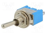 Switch: toggle; Pos: 3; SP3T; ON-OFF-ON; 3A/250VAC; -25÷85°C; 20mΩ 