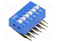 Switch: DIP-SWITCH; Poles number: 6; ON-OFF; 0.05A/12VDC; Pos: 2 NINIGI