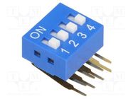 Switch: DIP-SWITCH; Poles number: 4; ON-OFF; 0.05A/12VDC; Pos: 2 NINIGI