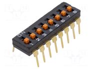 Switch: DIP-SWITCH; Poles number: 8; ON-OFF; 0.025A/24VDC; Pos: 2 OMRON Electronic Components