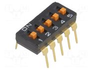 Switch: DIP-SWITCH; Poles number: 5; ON-OFF; 0.025A/24VDC; Pos: 2 OMRON Electronic Components