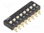 Switch: DIP-SWITCH; Poles number: 8; ON-OFF; 0.025A/24VDC; Pos: 2 OMRON Electronic Components