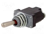 Switch: toggle; Pos: 2; SPST; ON-OFF; 6A/230VAC; 20A/28VDC; NT; IP67 HONEYWELL