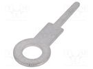 Tip: solder lug ring; 0.5mm; M3; Ø: 3.2mm; THT; screw; brass; tinned KEYSTONE