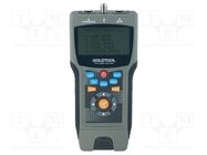 Tester: LAN wiring / conductor detector; LCD; F,RJ12,RJ45 GOLDTOOL