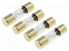 Fuse: fuse; glass; 30A; Conductor: silver; gold-plated; 4pcs. ACV