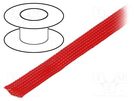 Braid; polyester; Package: 100m; ØBraid : 11÷17,nom.12mm; red 4CARMEDIA