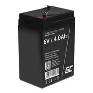 Maintenance-free AGM VRLA Green Cell AGM15 6V 4Ah Battery (for alarm system, cash register, toy), Green Cell