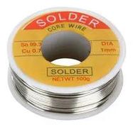 SOLDER WIRE, LEAD-FREE, 1MM OD, 50G