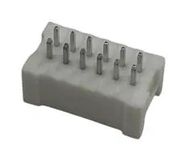 CONN, PCB HDR, 12P, 2ROW, 2.5MM, TH