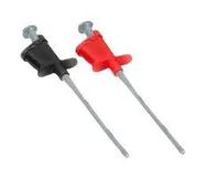 PLUNGER HOOK CLIP, HVD PROBE, RED/BLK