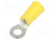 Tip: ring; M4,5; Ø: 4.98mm; crimped; for cable; insulated; tinned KEYSTONE