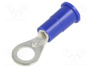 Tip: ring; M4,5; Ø: 4.98mm; crimped; for cable; insulated; tinned KEYSTONE