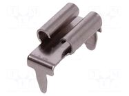 Terminal: flat; 4.8mm; 0.8mm; female; THT; brass; tinned; angled 90° KEYSTONE