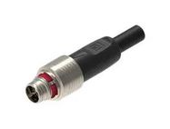 SENSOR CORD, 8P M12 PLUG-FREE END/BLK/5M