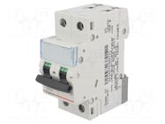 Circuit breaker; 400VAC; Inom: 16A; Poles: 2; Charact: C; 6kA; IP20 LEGRAND