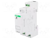 Relay: installation; monostable; DPDT; Ucoil: 24VAC,24VDC; 8A; IP20 F&F