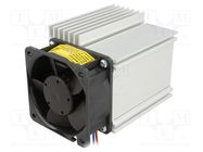 Heatsink: extruded; L: 75mm; W: 75.5mm; H: 65.8mm; aluminium; raw FISCHER ELEKTRONIK