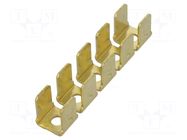 Terminal: flat; 6.4mm; 0.8mm; male; M3; 10x terminal,double; screw KEYSTONE