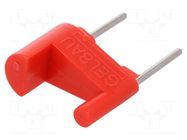 Resistor for protection rubber strip; -20÷55°C; red; 8.2kΩ GELBAU