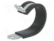 Fixing clamp; ØBundle : 30mm; W: 15mm; steel; Ømount.hole: 6.4mm LAPP