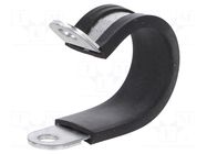 Fixing clamp; ØBundle : 26mm; W: 15mm; steel; Ømount.hole: 6.4mm LAPP