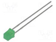 LED; square; 3x3mm; green; 1÷5mcd; 110°; Front: flat; 20mA; 2÷2.5V KINGBRIGHT ELECTRONIC