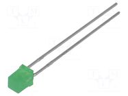 LED; green; square; 3x3mm; 1÷5mcd; 110°; Front: flat; 20mA; 2÷2.5VDC KINGBRIGHT ELECTRONIC