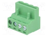 Pluggable terminal block; 5mm; ways: 4; straight; plug; female DEGSON ELECTRONICS