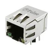 RJ45 JACK, R/A, SHLD, 8P8C, 1PORT, TH