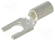 Tip: fork; M3,5; crimped; for cable; non-insulated; copper; 3.66mm KEYSTONE